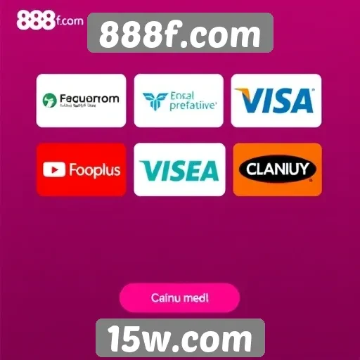 Métodos de pagamento disponíveis em 888f.com
